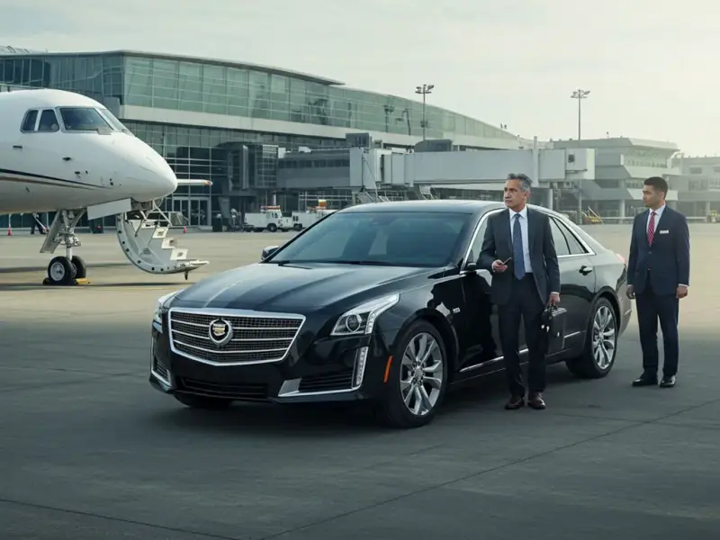 Garfield Limo & Car Service airport pickup vehicle
